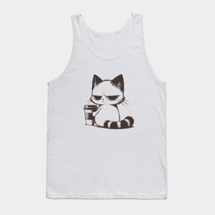 Bad-tempered cat Tank Top